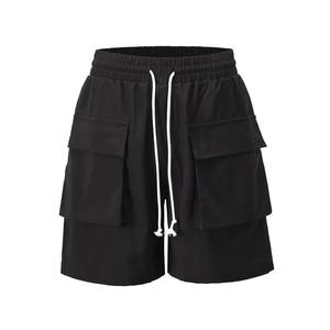 Short cargo décontracté de luxe pour hommes haute qualité 100% coton cordon classique Cargo Stretch poches respirantes EU/US Board Shorts - Product Image 1