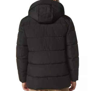 OEM al por mayor de alta calidad de los hombres 6XL chaqueta acolchada de invierno personalizado impreso lienzo capucha Logo estilo de calle con bolsillo - Product Image 5