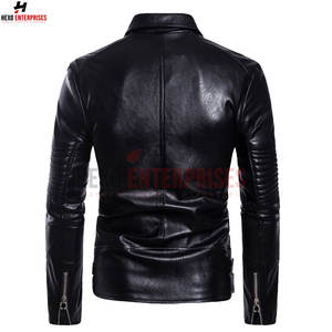 สินค้าใหม่ราคาขายส่งคุณภาพสูงOem Designผู้ชายเสื้อหนังSlim Fitสไตล์สบายต่ําราคาเสื้อหนัง - Product Image 3