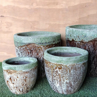 1. Penjualan terlaris vietnam luar ruangan keramik mengkilap pekebun/pot desain baru untuk pusat taman & pembibitan untuk bunga & tanaman