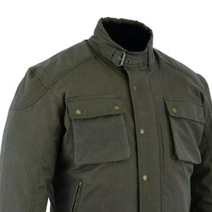 Vente de gros Veste de moto de course personnalisée de la meilleure qualité Service OEM Veste de motard en cuir imperméable et coupe-vent - Product Image 5