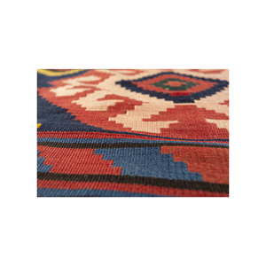 Tapis géométrique en jute bleu Nayaab, grand format 9x12, rectangulaire, pour entrée, couloir ou bureau - Paem-1205 - Product Image 3