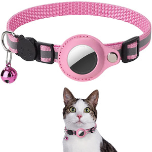 <span class=keywords><strong>Collier</strong></span> réfléchissant <span class=keywords><strong>pour</strong></span> <span class=keywords><strong>chat</strong></span> avec Airtag, clochette et boucle de sécurité détachable, en nylon réglable, anti-perte, <span class=keywords><strong>pour</strong></span> chaton, <span class=keywords><strong>pour</strong></span> suivi <span class=keywords><strong>GPS</strong></span> - Product Image 2