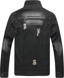 Vente en gros de vestes en denim à manches longues décontractées Streetwear de qualité supérieure stylées sur mesure pour hommes OEM de haute qualité - Product Image 2