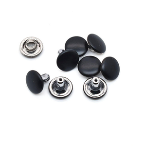 Remache Metálico de Doble Capa de Acero Inoxidable Negro de 5mm-12mm - Product Image 1