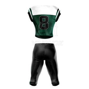 Uniforme de football américain conçu sur mesure 100% polyester respirant à manches courtes fabriqué en amérique style à vendre - Product Image 2