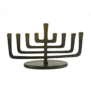 เชิงเทียน menorah เหล็กสำหรับบ้านบนโต๊ะตกแต่งเทียนแสงอาหารค่ำใช้ - Product Image 2