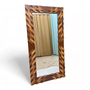 New Design Modern Simple Customized Light Brown Wooden <b>Wall</b> <b>Mirror</b> for Living Room Decoration Use by Azora <b>Industries</b> - Product Image 5