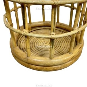 Multifunctional Handmade Bamboo Rattan <b>Storage</b> <b>Baskets</b> Natural Decorative Umbrella Holder Stand Indoor Outdoor Rounded Wardrobe - Product Image 6