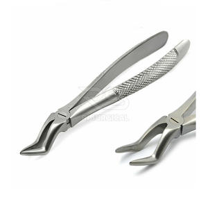 Pince d'extraction dentaire manuelle professionnelle 10 pièces outil de dentiste en acier inoxydable poignée de coussin de luxe pour adulte de chirurgie buccale - Product Image 3