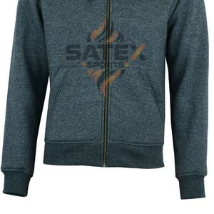 Sweat à capuche zippé brodé haut de gamme pour homme, 100 % coton, multifonctionnel, multicolore, approvisionnement ODM, taille XS, polaire d'hiver, faible MOQ - Product Image 4
