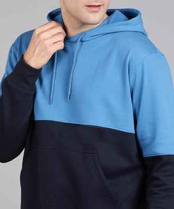 Venta al por mayor premio personalizado Hombres sudaderas con capucha jerseys panel sudaderas con capucha cortar y coser capucha - Product Image 2