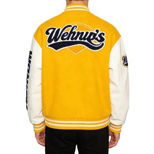 Chaqueta Varsity de Lana para Hombre, con Parches de Chenilla y Bordados, Chaqueta Bomber de Béisbol, Chaqueta de Invierno con Logotipo Personalizado, Estilo Urbano - Product Image 4