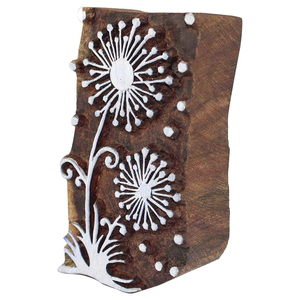 Bloque de impresión de sellos de madera Motif Heena Tattoo Art Bloques de impresión tallados a mano Sellos de tela - Product Image 2