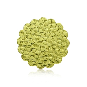 Fashionable Vintage 18K Gold Plated Brass Unisex Children's <b>Ring</b> Statement <b>Plain</b> Inlay Geometric Wings Design Claw Setting Daily - Product Image 1