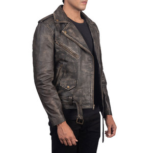 Custom Made Design Your Own Men Breathable Leather Jacket Top Selling Professional Logo Design Leather Men's Jackets - Product Image 6