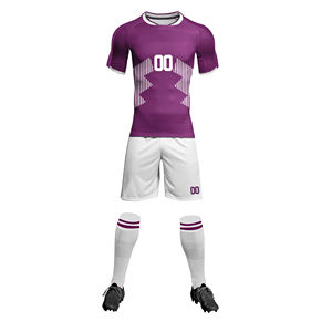 Ensemble de survêtement de football pour hommes avec logo personnalisable, impression par sublimation intégrale, chemises et hauts, ensemble d'uniformes de football pour l'entraînement et les matchs - Product Image 3
