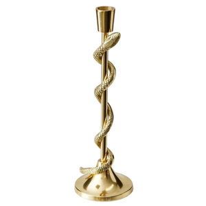 Latest Decorative Candle Holder And Stand Golden Aluminium Metal Candlestick Candle Holder Home Decoration Dinner <b>Accessories</b> - Product Image 2
