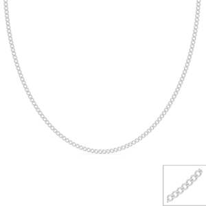 Cadena Figaro Religiosa de Oro de 14K con Perla, 18 Pulgadas, Opciones en Plata y Oro Blanco, Estilo Curb, Ideal para Regalo - Product Image 5