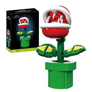 Nouvel ensemble de blocs de construction créatifs et éducatifs en plastique ABS, style moderne, pour MOC <span class=keywords><strong>Lego</strong></span> <span class=keywords><strong>Super</strong></span> <span class=keywords><strong>Mario</strong></span> Plante Piranha, à assembler - Product Image 1