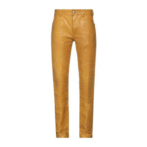 Pantalones de Cuero Casuales para Hombre Más Vendidos, Diseño Ligero con Cierre de Botones, Precio Razonable, Pantalones de Cuero para Hombre - Product Image 1