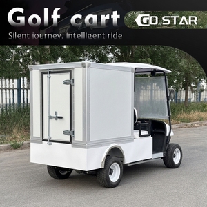 Voiturette <span class=keywords><strong>de</strong></span> golf biplace pour visites touristiques, équipée d'un grand bac isotherme, chariot <span class=keywords><strong>de</strong></span> transport <span class=keywords><strong>de</strong></span> boissons fraîches pour zones panoramiques - Product Image 3
