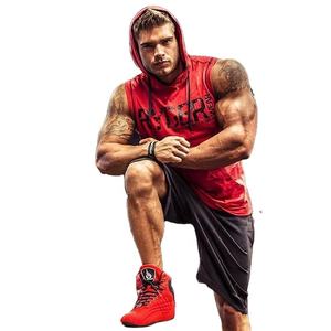 Débardeur d'entraînement en coton de haute qualité imprimé personnalisé haut de gymnastique sans manches à capuche respirant décontracté pour la musculation - Product Image 5