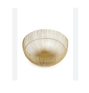 Elegant Handmade Unique Design Best Seller Metal Iron Wire <b>Basket</b> in <b>Round</b> Shape for Tabletop Kitchen Fruits Vegetables <b>Storage</b> - Product Image 3