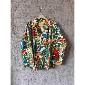 Ensemble de pyjama en coton fait main à imprimé tropical, vêtements de détente avec taille élastique, doux et respirant pour les demoiselles d'honneur, la mariée - Product Image 4