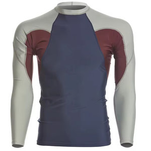 Conception personnalisée OEM Rash Guard unisexe à compression Manches longues Gym Natation Vente en gros MMA Arts martiaux Rash Guard Compression Shirt - Product Image 6