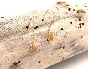 Citrine pierres précieuses boucles d'oreilles bijoux pour femmes argent Boho Style bijoux 925 argent Sterling tendance boucles d'oreilles faites à la main cadeau pour - Product Image 3
