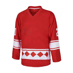 À vendre Maillot de hockey sur glace Matériau de qualité supérieure Maillot de hockey sur glace Prix bas quantité minimale de commande Vente en gros de hockey sur glace avec service OEM - Product Image 2