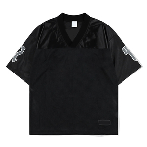 Profesional fabrica Boxy Mesh recortada fútbol Jersey nuevo modelo poliéster bordado Logo fútbol Jerseys - Product Image 1