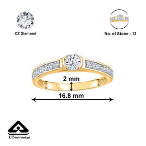 Anillo de Compromiso de Oro Blanco de 14k con Zirconia Marquise para Mujer - Product Image 5