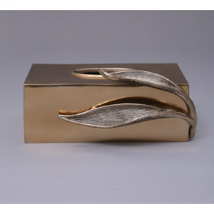 Conception avantageuse Boîte à mouchoirs en métal pour la décoration de la maison avec accent floral Boîte à mouchoirs de table Porte-serviettes pour les fournisseurs d'hôtels - Product Image 5