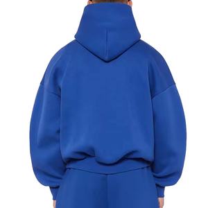 Conjunto de Sudadera con Capucha y Pantalones Jogger de Felpa Gruesa Bordada de Otoño, Personalizada OEM, 500 GSM, Hombros Caídos, MOQ Bajo - Product Image 3