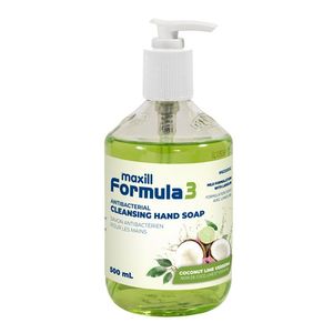 Savon liquide nettoyant pour les mains en gel Formule 3, 500 ml, hydratant à la lanoline, parfum noix de coco-lime-verbena, 17 oz, vente en gros - Product Image 1