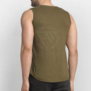 Ropa deportiva Camiseta sin mangas de secado rápido para hombre Camiseta sin mangas de algodón poliéster hecha de alta calidad para hombre - Product Image 4