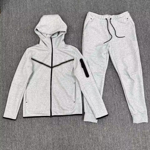 Men's Breathable Lightweight Solid Pattern Sports Team Tracksuit Set Plus Size for Winter - Product Image 3
