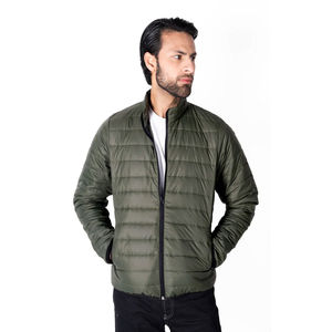 Veste matelassée slim fit pour homme, taille XL, corps court, avec matériau en duvet respirant, manches longues confortables, veste d'hiver pour homme - Product Image 2