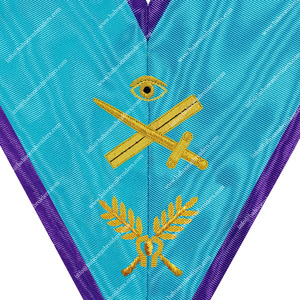 ปลอกคอเจ้าหน้าที่ Masonic REGALIA ของผู้เชี่ยวชาญในพิธีกรรม MISRAIM - Product Image 2