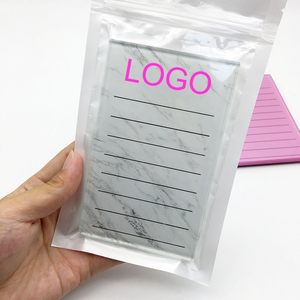 Plateau à cils en cristal Logo personnalisé et taille double couche de marbre coloré pour extension de cils Verre en cristal Transport aérien - Product Image 2