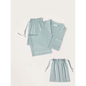 Conjunto de Pijama de Manga Larga para Mujer, Ropa de Bambú, Modal Suave con Spandex, Logotipo Personalizable, Conjuntos de Loungewear para Mujer, Tallas Grandes, Venta al Por Mayor - Product Image 5