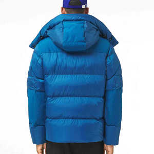 แจ็กเก็ตปลาปักเป้าแขนยาวพิมพ์ซับลิเมชันสำหรับผู้ชายแจ็กเก็ตขนเป็ดสีพื้นสำหรับผู้ชายใส่สบายฤดูหนาว - Product Image 2