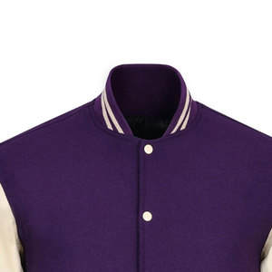 เสื้อแจ็คเก็ตวาร์ซิตี้สีม่วงสำหรับผู้หญิง ฤดูหนาว/ฤดูใบไม้ร่วง ทำจากขนสัตว์ 100% กันลม เป็นมิตรกับสิ่งแวดล้อม สีพื้น ย้อมสีอย่างดี ขายดี ดีไซน์ใหม่ - Product Image 5