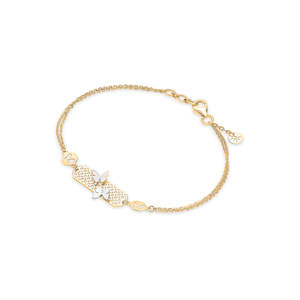 สร้อยข้อมือประดับเพชรโรสโกลด์เพิร์ลสำหรับผู้หญิง - Product Image 3