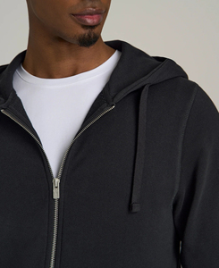 Sweat à capuche d'hiver pour hommes 100 % coton épais, impression numérique, teinture unie, prix abordable avec commande personnalisée en gros - Product Image 4