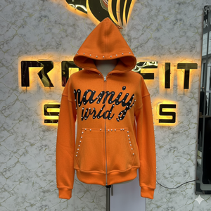 เสื้อฮู้ดผู้ชายพิมพ์ลายพัฟมีซิปแบบมืออาชีพ - Product Image 5