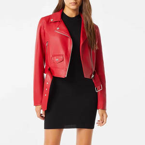 Veste en cuir pour femmes tendance, coupe ajustée, style moderne pour les voyages et l'usage quotidien - Product Image 1