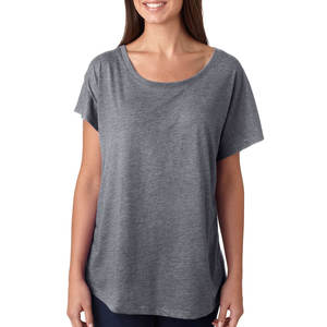 Camiseta holgada de manga corta con cuello redondo y corte bajo para mujer - Product Image 5